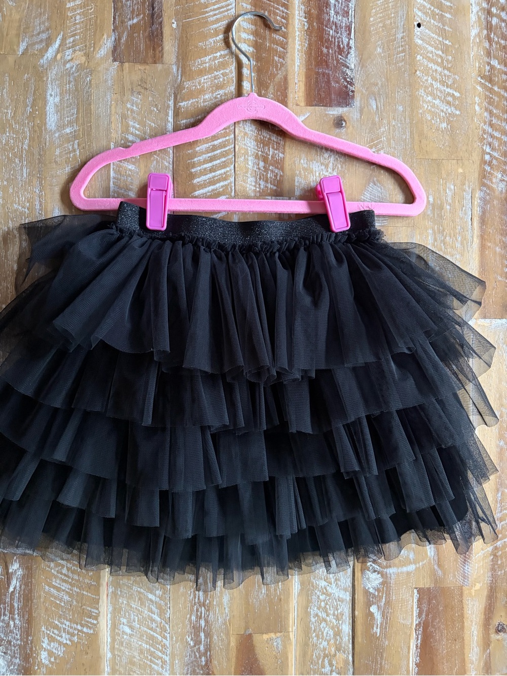 ZARA Black Layered Tulle Skirt - Classic Ruffle Mini size 10